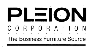 PLEION CORPORATION THE BUSINESS FURNITURE SOURCE logo