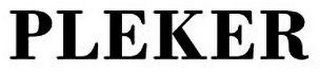 PLEKER logo