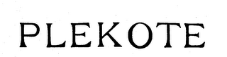 PLEKOTE logo