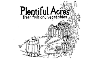 PLENTIFUL ACRES FRESH FRUIT AND VEGETABLES logo