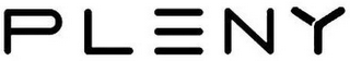 PLENY logo