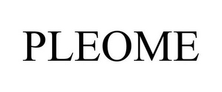 PLEOME logo