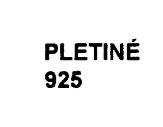 PLETINE 925 logo