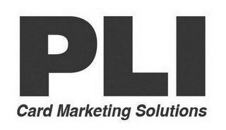 PLI CARD MARKETING SOLUTIONS logo