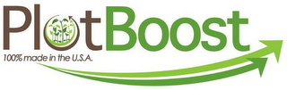 PLOT BOOST 100% MADE IN THE U.S.A. logo