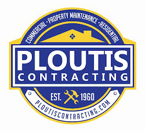 PLOUTIS CONTRACTING EST. 1960 COMMERCIAL PROPERTY MAINTENANCE RESIDENTIAL PLOUTISCONTRACTING.COM logo