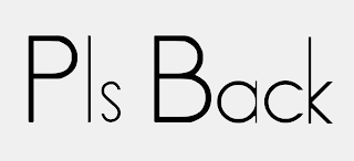 PLS BACK logo