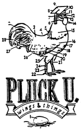 PLUCK U. WINGS & THINGS logo