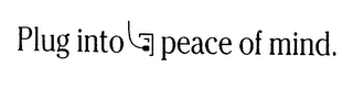 PLUG INTO PEACE OF MIND. logo