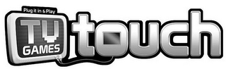 PLUG IT IN & PLAY TV GAMES TOUCH logo
