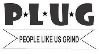 PLUG PEOPLE LIKE US GRIND logo