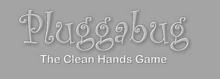 PLUGGABUG THE CLEAN HANDS GAME logo