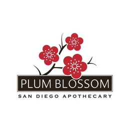 PLUM BLOSSOM SAN DIEGO APOTHECARY logo