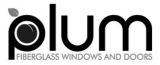 PLUM FIBERGLASS WINDOWS AND DOORS logo