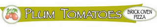 PLUM TOMATOES BRICK OVEN PIZZA logo