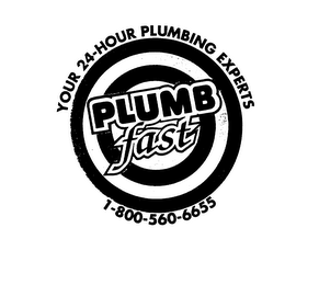 PLUMB FAST YOUR 24-HOUR PLUMBING EXPERTS logo