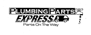PLUMBING PARTS EXPRESS PARTS ON THE WAY logo