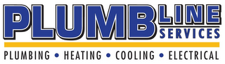 PLUMBLINE SERVICES PLUMBING · HEATING ·COOLING · ELECTRICAL logo