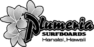 PLUMERIA SURFBOARDS HANALEI, HAWAII logo
