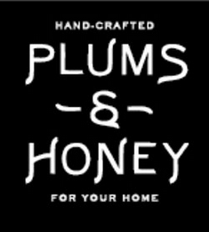 PLUMS & HONEY HAND-CRAFTED FOR YOUR HOME logo