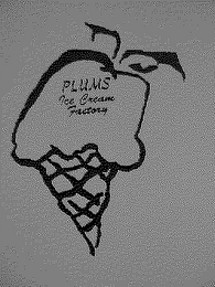 PLUMS ICE CREAM FACTORY logo