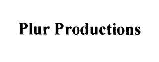 PLUR PRODUCTIONS logo