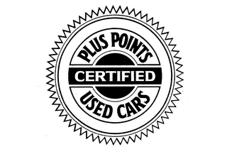 PLUS POINTS CERTIFIED USED CARS logo