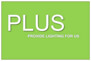 PLUS PROVIDE LIGHTING FOR US logo