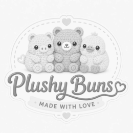 PLUSHY BUNS MADE WITH LOVE logo