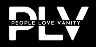 PLV PEOPLE LOVE VANITY logo