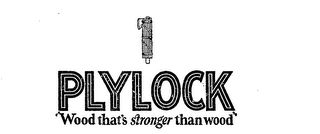 PLYLOCK "WOOD THAT'S STRONGER THAN WOOD" logo