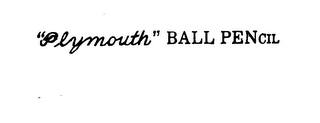 "PLYMOUTH" BALL PENCIL logo