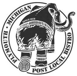 PLYMOUTH · MICHIGAN POST LOCAL BRISTO SINCE 1978 logo