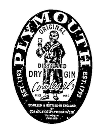 PLYMOUTH ORIGINAL DISTILLED DRY GIN logo
