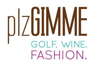 PLZGIMME GOLF. WINE. FASHION. logo