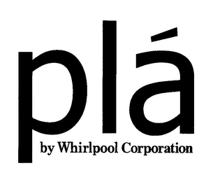 PLÁ BY WHIRLPOOL CORPORATION logo