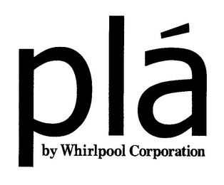 PLÁ BY WHIRLPOOL CORPORATION logo
