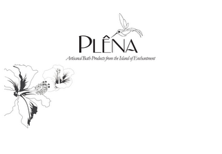 PLÊNA ARTISANAL BATH PRODUCTS FROM THE ISLAND OF ENCHANTMENT logo