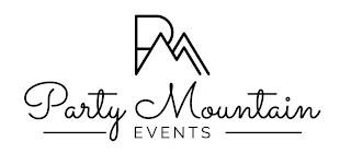 PM PARTY MOUNTAIN EVENTS logo