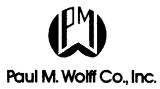 PM PAUL M. WOLFF CO., INC. logo