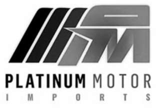PM PLATINUM MOTOR IMPORTS logo