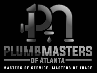 PM PLUMBMASTERS OF ATLANTA MASTERS OF SERVICE. MASTERS OF TRADE logo