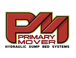 PM PRIMARY MOVER HYDRAULIC DUMP BED SYSTEMS logo
