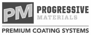 PM PROGRESSIVE MATERIALS PREMIUM COATING SYSTEMS logo