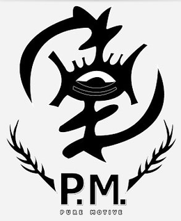 P.M. PURE MOTIVE logo
