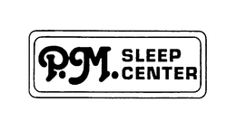 P.M. SLEEP CENTER logo