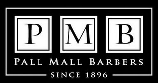 PMB PALL MALL BARBERS SINCE 1896 logo