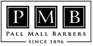 PMB PALL MALL BARBERS SINCE 1896 logo