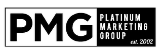 PMG PLATINUM MARKETING GROUP EST. 2002 logo