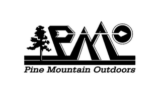 PMO PINE MOUNTAIN OUTDOORS logo